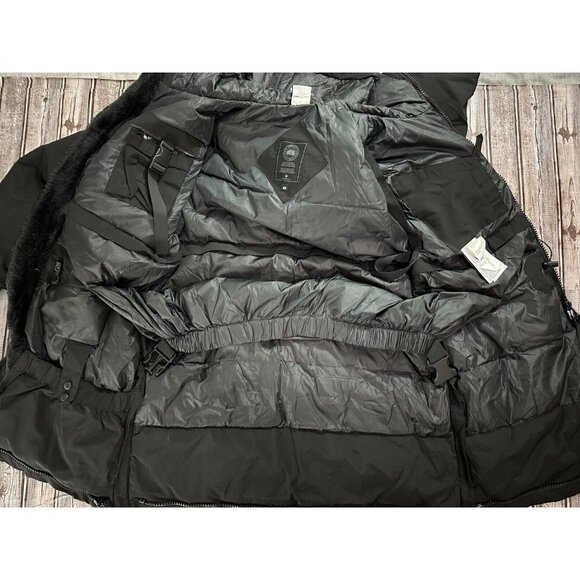Vetements Canada Goose Down Jacket Parka color black sz XL - Picture 5 of 16